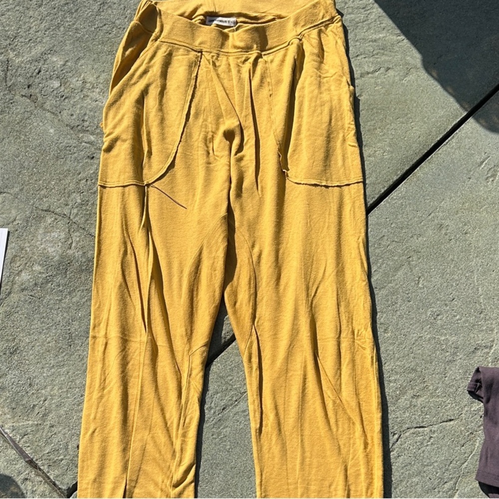 Yellow Casual Pants